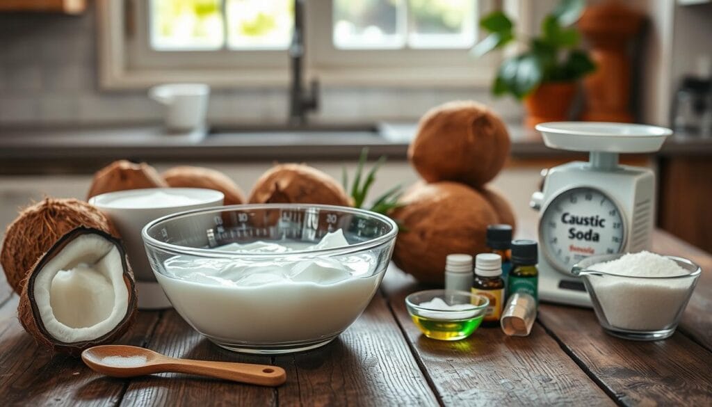 Soap Making Workspace Preparation