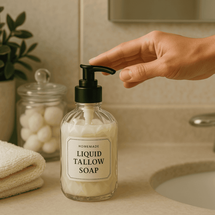 how to make liquid tallow soap recipe
