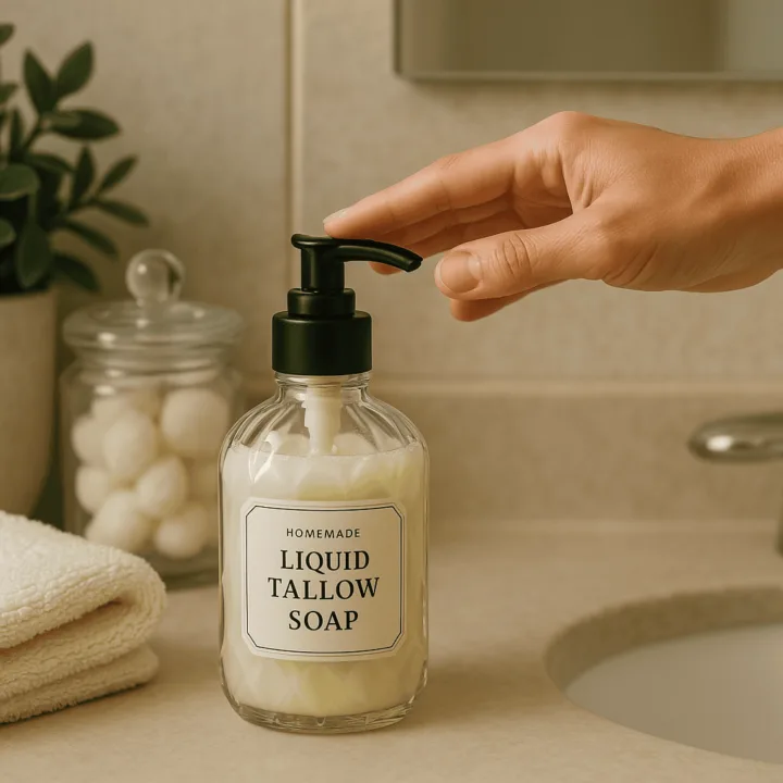 how to make liquid tallow soap recipe