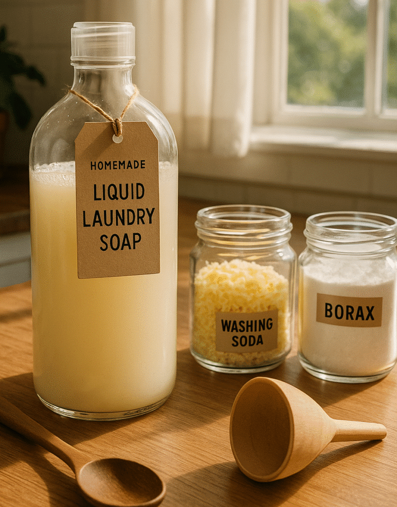 homemade liquid laundry soap