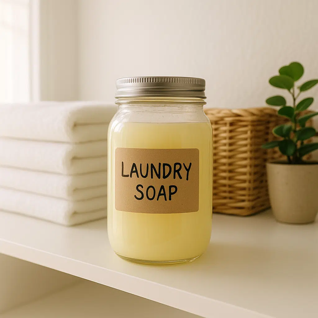 Homemade liquid laundry soap